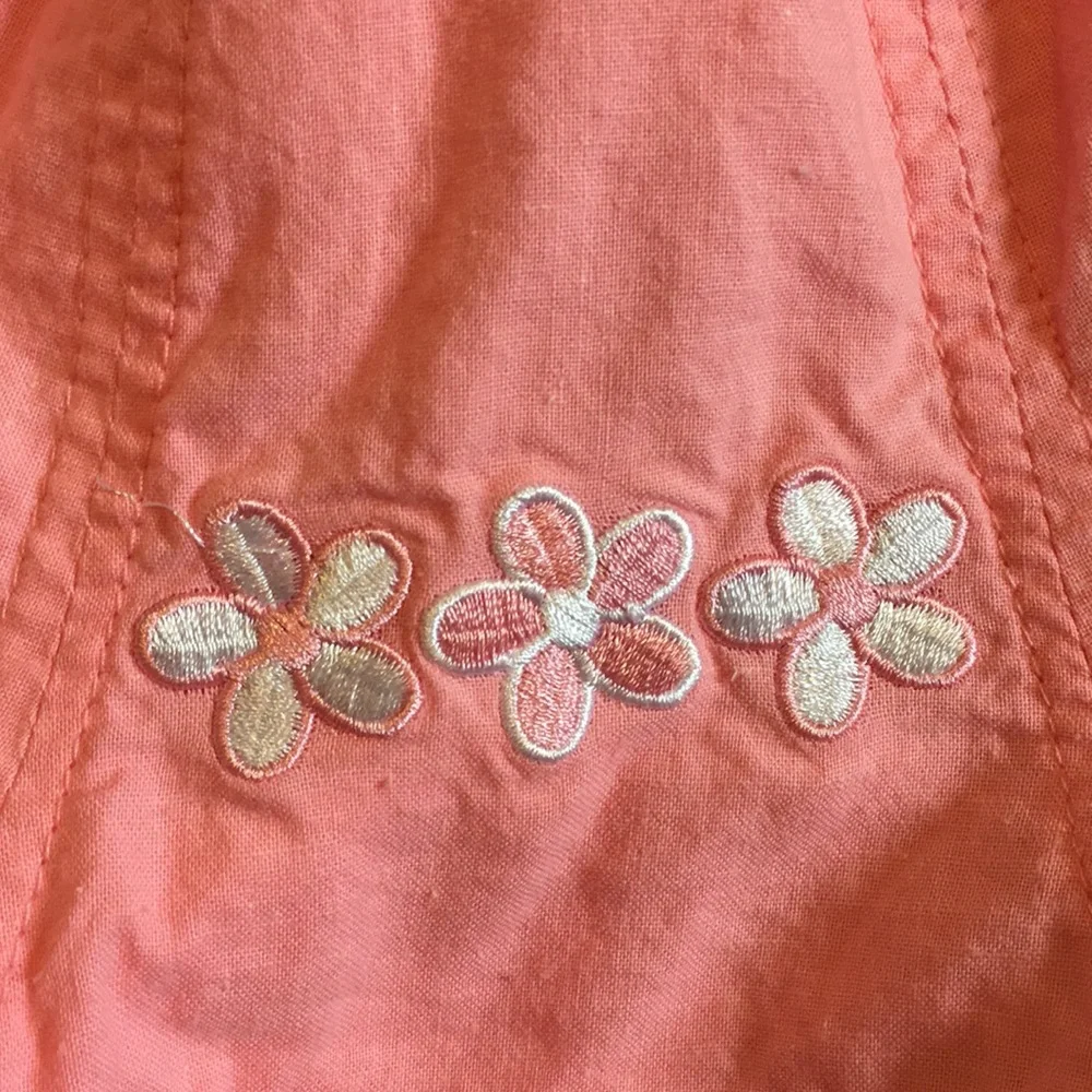 EUC pink embroidered hat
